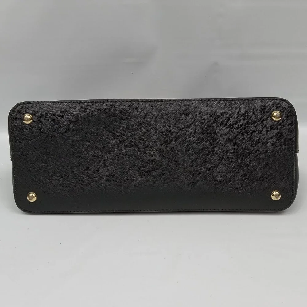 Michael Kors Cindy Medium Dome Satchel Black NO SHOULDER STRAP - Picture 5 of 10